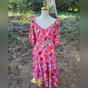 Proud Poppy Pink Strawberry Women's Dress